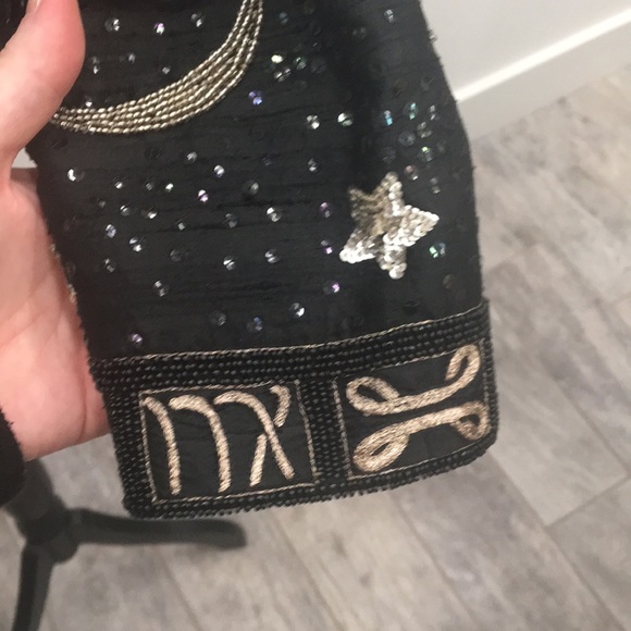 Vintage Zodiac Blazer, Hand-Beaded - Picture 4 of 11